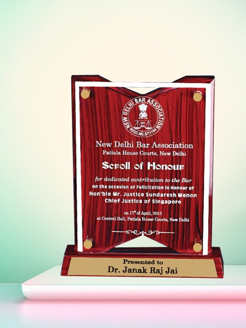 Acrylic Trophy Manufacturer in Delhi