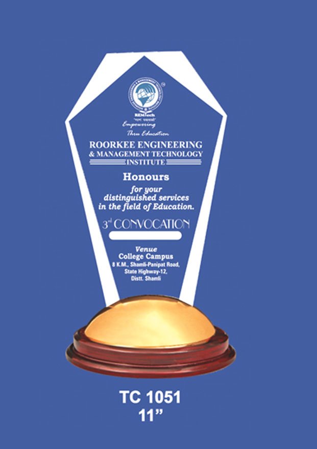 Corporate Acrylic Trophy Supplier in Delhi