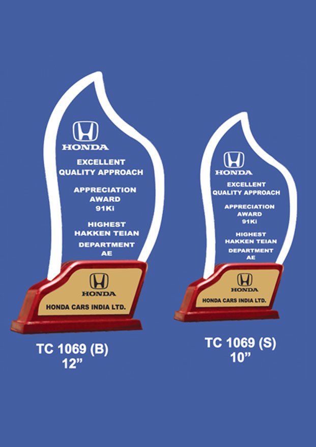 RWA Acrylic Sports Trophy Supplier in Gurugram