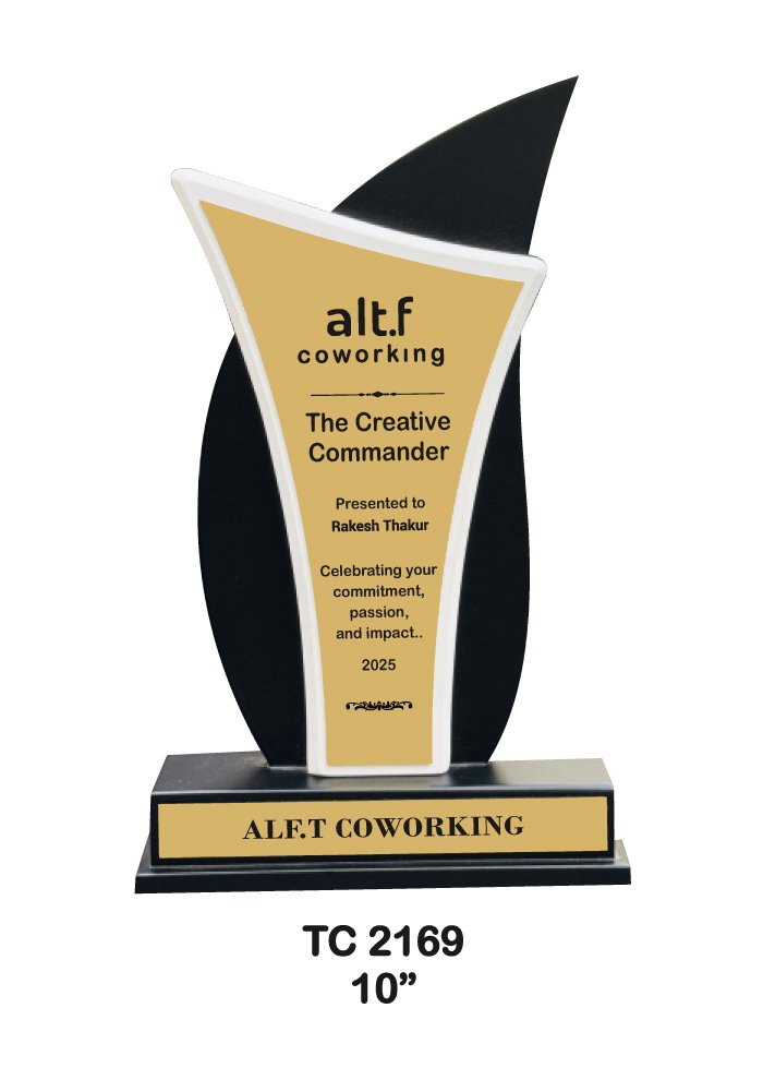 Corporate Wooden trophy