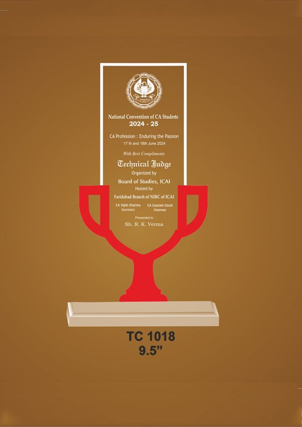 Acrylic Trophy Manufacturer in Kashmir