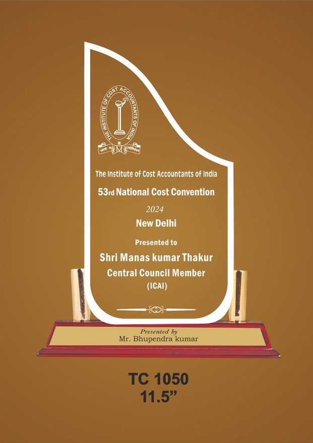 Corporate Acrylic Trophy Supplier in Jaipur