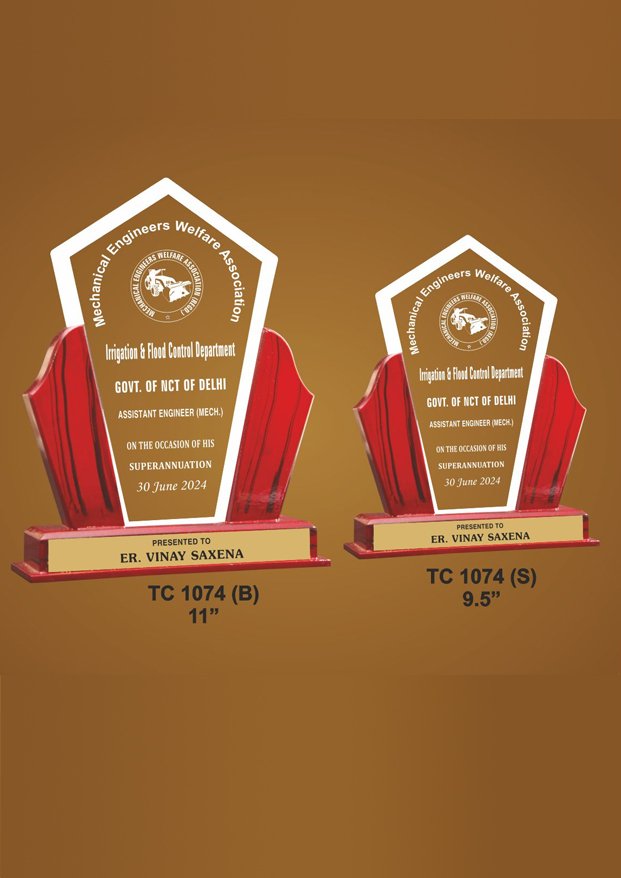 Acrylic Trophy Maker in Delhi