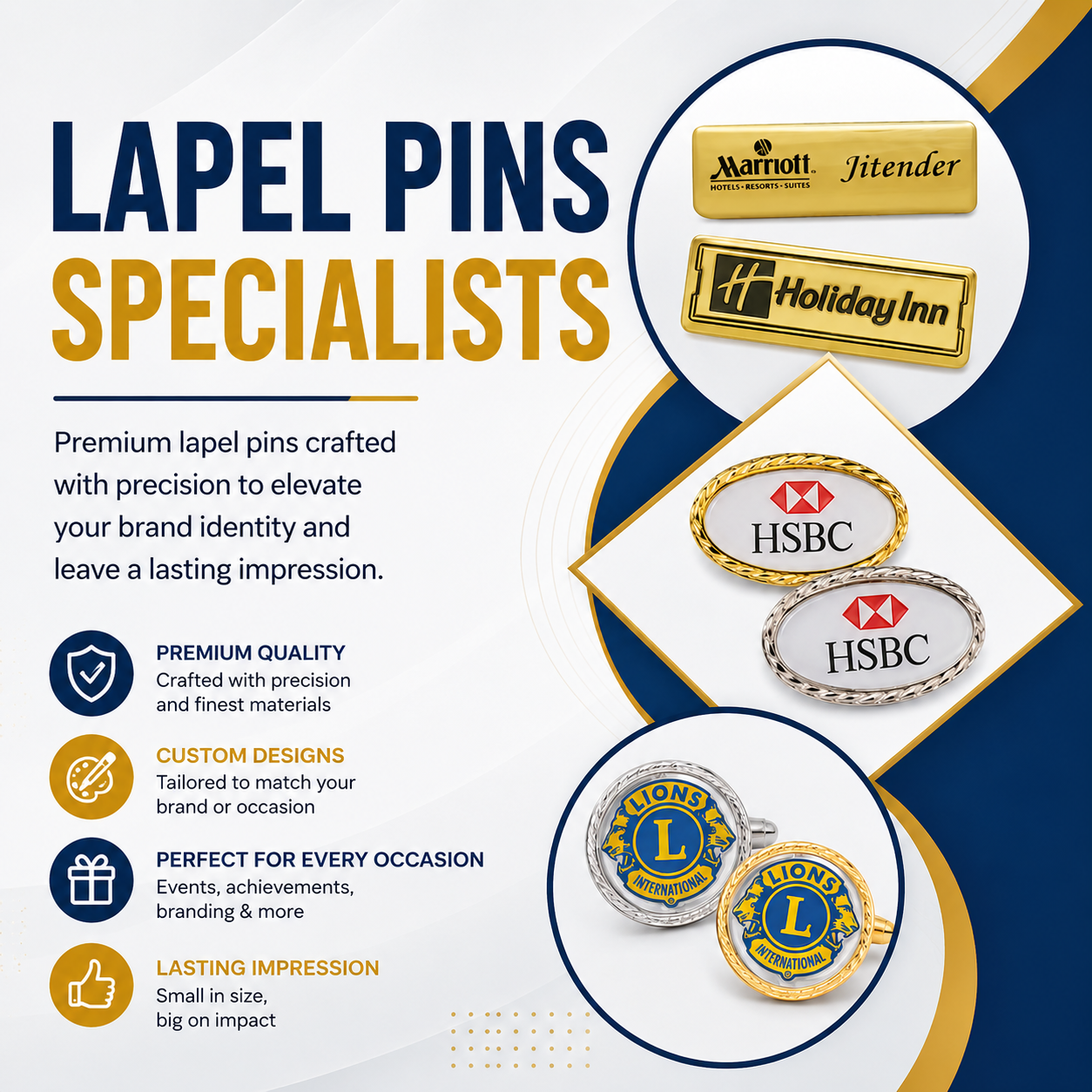 Lapel Pins Manufacturer in Delhi