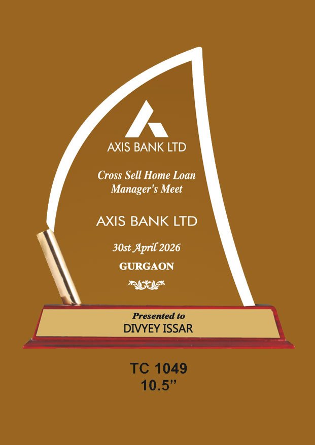 Corporate Acrylic Trophy Supplier in Noida