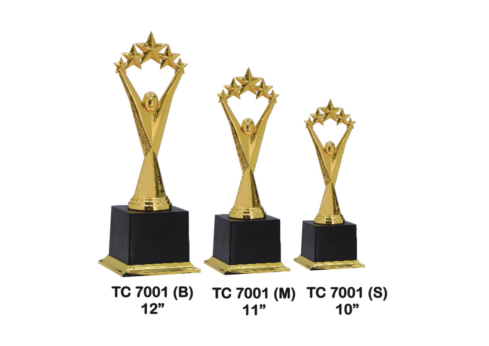 Flag Trophies Black Base